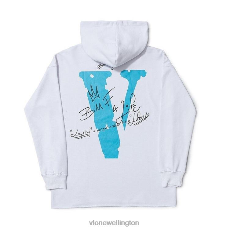 Death B4 Dishonor White Hoodie Men Vlone HRJFR47 Top