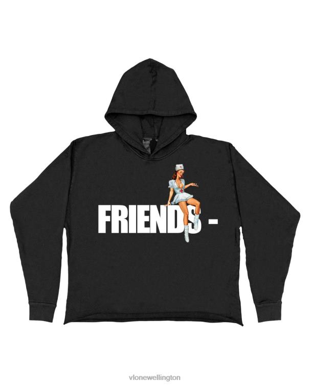 Friends Pin Up Hoodie Black Men Vlone HRJFR24 Top