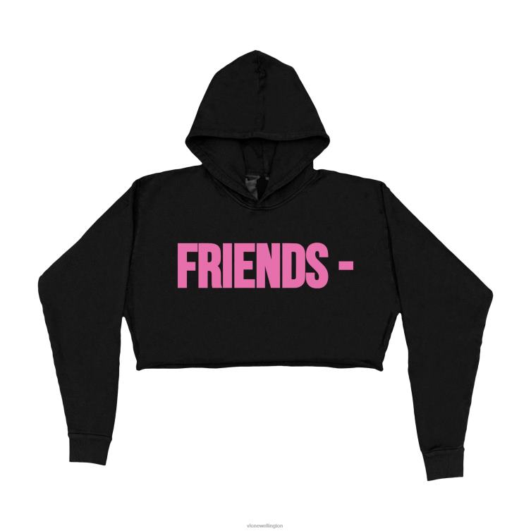 Friends Pink Hoodie Black Women Vlone HRJFR26 Top