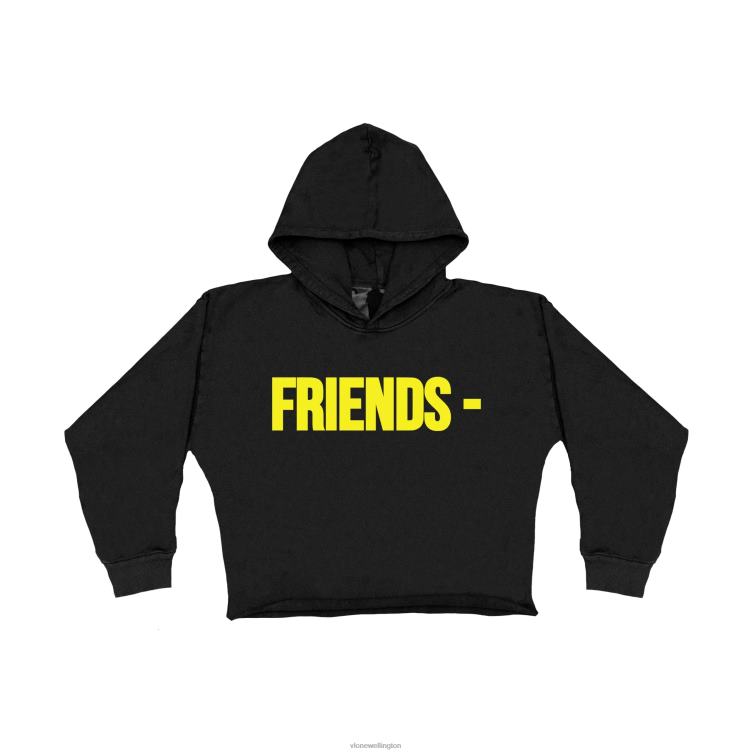 Friends Yellow Hoodie Black Kids Vlone HRJFR28 Top