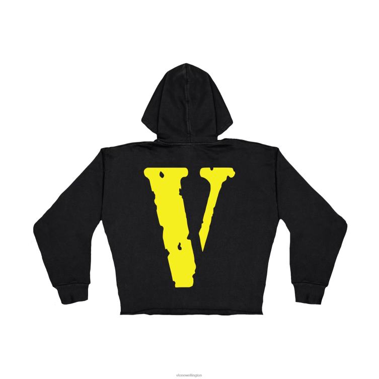 Friends Yellow Hoodie Black Kids Vlone HRJFR28 Top