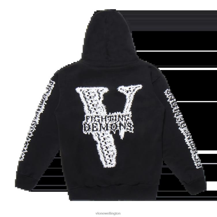 Juice Wrld Bones Hoodie Black Men Vlone HRJFR6 Top