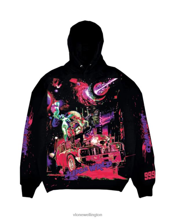 Juice Wrld Galaxy Hoodie Black Men Vlone HRJFR8 Top