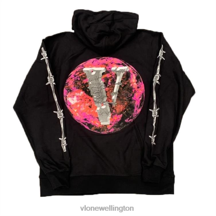 Juice Wrld Planet Barbed Wire Black Hoodie Men Vlone HRJFR12 Top