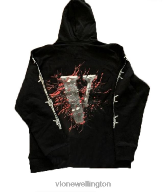 Juice Wrld Splatter Black Hoodie Men Vlone HRJFR13 Top