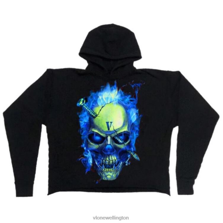 Pop Up Blue Houston Texas Hoodie Black Men Vlone HRJFR90 Top