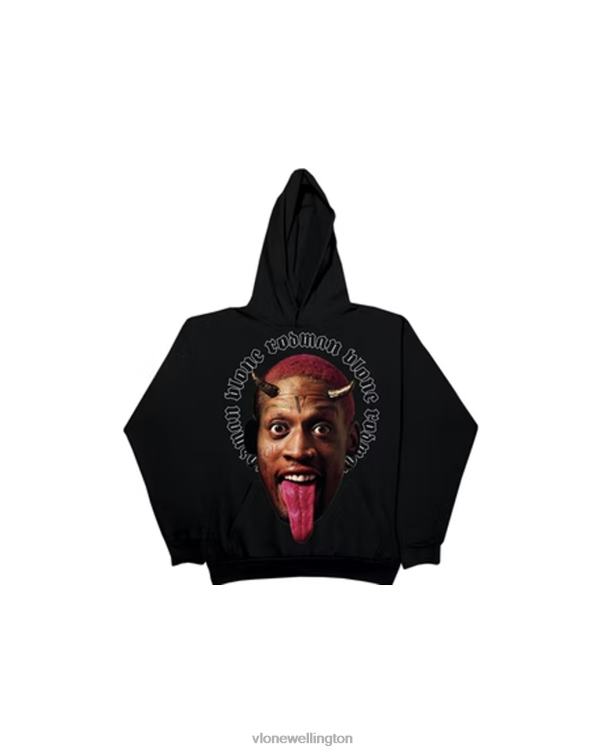Rodman Devil Hoodie Black Men Vlone HRJFR87 Top