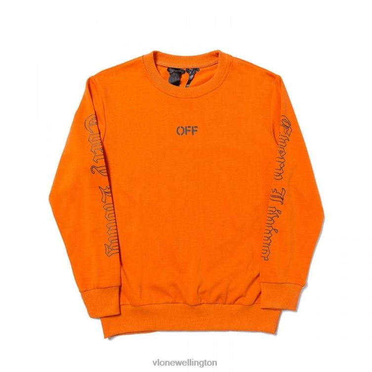 Off White Sweatshirt Orange Men Vlone HRJFR383 Top