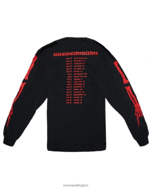 Playboi Carti Die Lit Tour Ribcage Longsleeve Black Men Vlone HRJFR379 Top