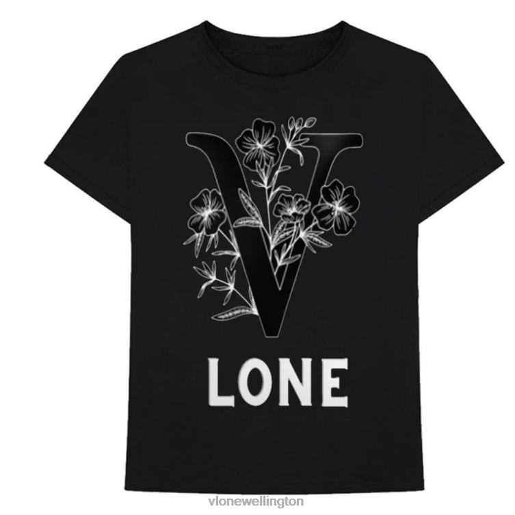 Black Flowers T Shirt Men Vlone HRJFR292 Top