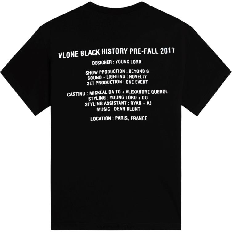 Black History Tee Black Men Vlone HRJFR183 Top