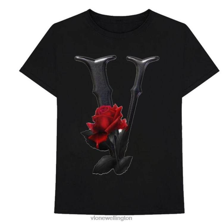 Black & Red Flower T Shirt Men Vlone HRJFR301 Top