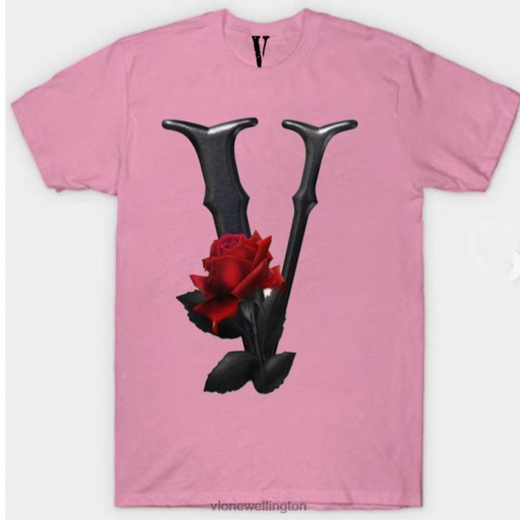 Black & Red Flower T Shirt Men Vlone HRJFR301 Top