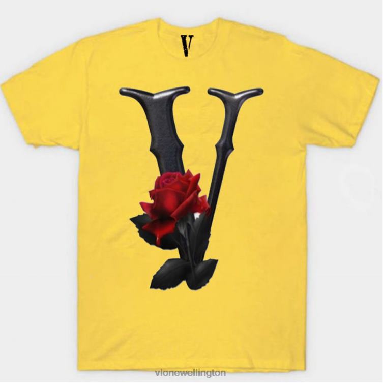 Black & Red Flower T Shirt Men Vlone HRJFR301 Top