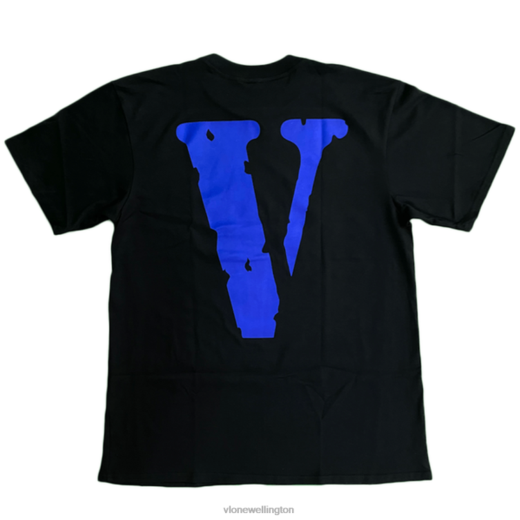 Blue V Printed T Shirt Men Vlone HRJFR362 Top