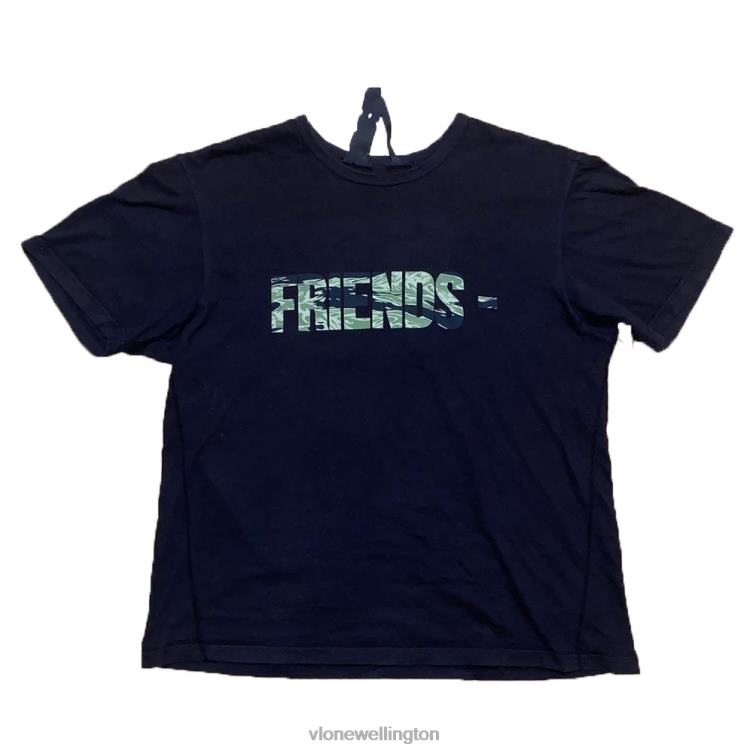 Forest Camo Friends Tee Black Men Vlone HRJFR227 Top