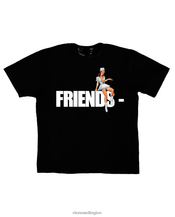 Friends Pin Up T Shirt Black Men Vlone HRJFR171 Top
