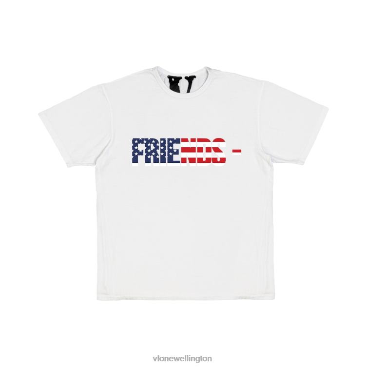 Friends Usa T Shirt White Men Vlone HRJFR265 Top