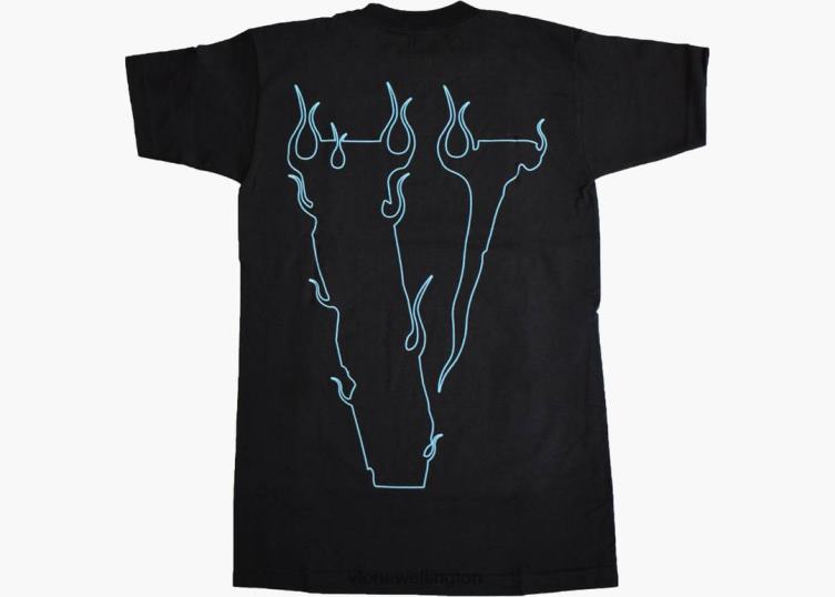 Interscope Records F&F Black T Shirt Men Vlone HRJFR217 Top