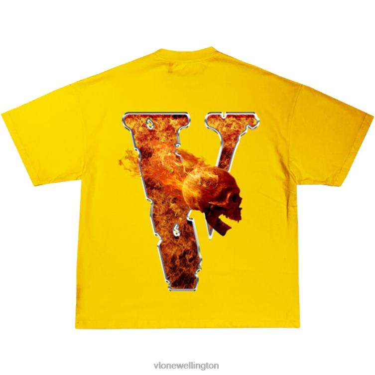 Juice Wrld Inferno Tee Yellow For Adults Men Vlone HRJFR150 Top