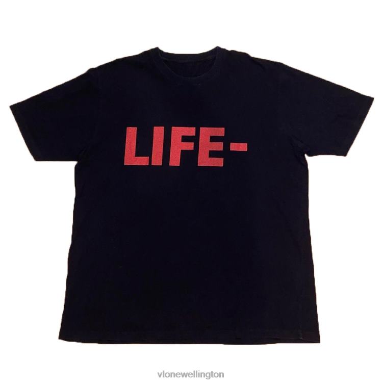 Life Tee Black Men Vlone HRJFR226 Top