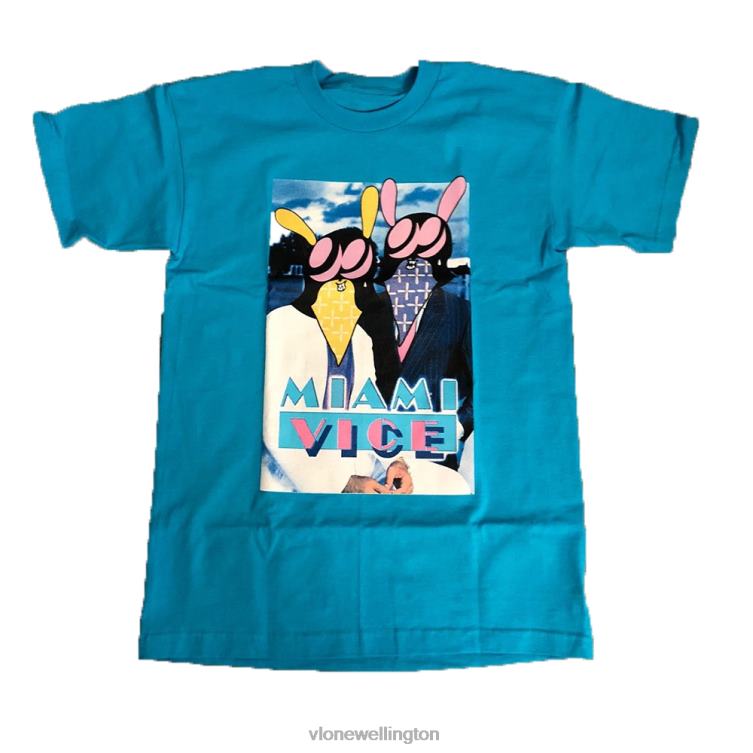 Miami Vice Tee Blue Men Vlone HRJFR230 Top