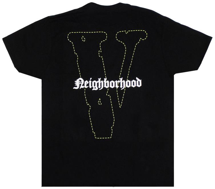 Neighborhood Skull Black T Shirt Men Vlone HRJFR189 Top
