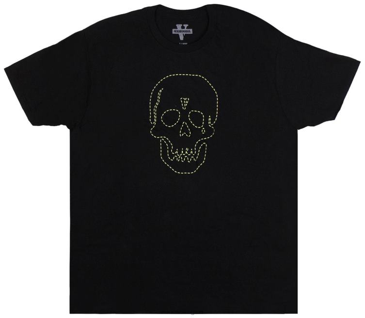 Neighborhood Skull Black T Shirt Men Vlone HRJFR189 Top