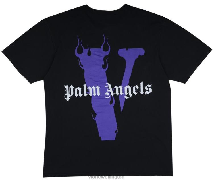 Palm Angels T Shirt Black/Purple Men Vlone HRJFR187 Top
