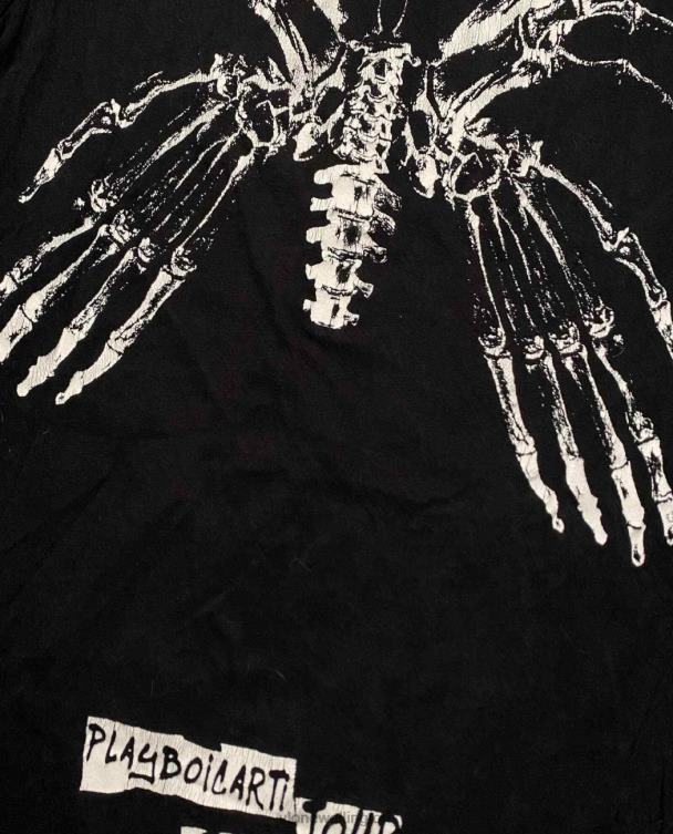Playboi Carti Butterfly Skeleton Tee Black Men Vlone HRJFR166 Top