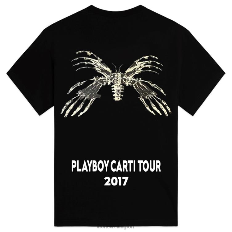 Playboy Carti Tour 2017 T Shirt Black Men Vlone HRJFR162 Top