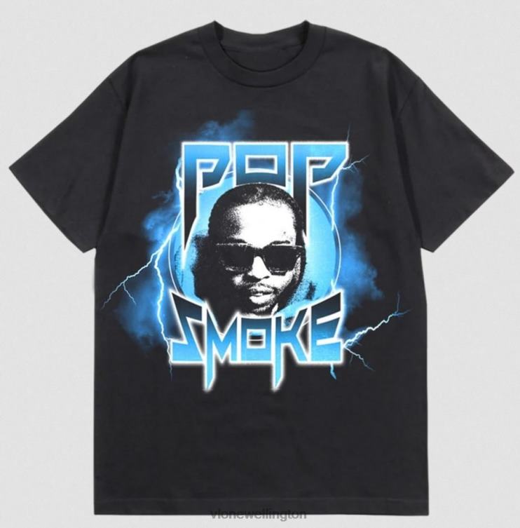 Pop Smoke Thunder T Shirt Men Vlone HRJFR296 Top