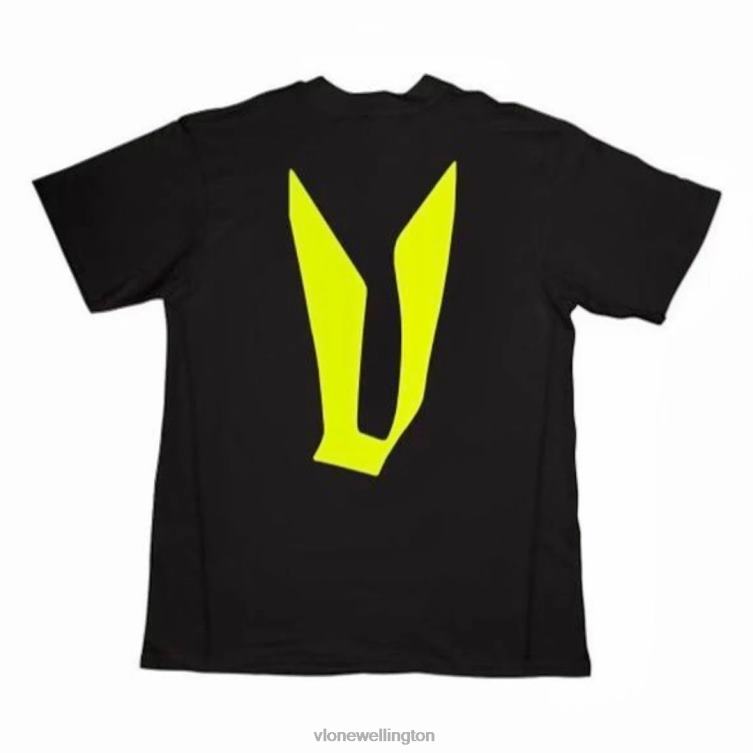 Pop Up Yellow Houston Texas T Shirt Black Men Vlone HRJFR172 Top