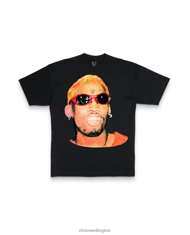 Rodman Airbrush T Shirt Black Men Vlone HRJFR138 Top