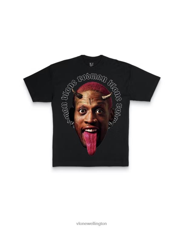 Rodman Devil T Shirt Black Men Vlone HRJFR135 Top