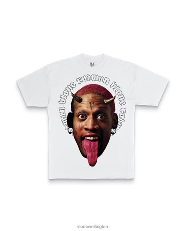 Rodman Devil T Shirt White Men Vlone HRJFR134 Top