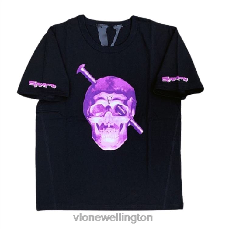Screwhead Purple Staple T Shirt Men Vlone HRJFR253 Top
