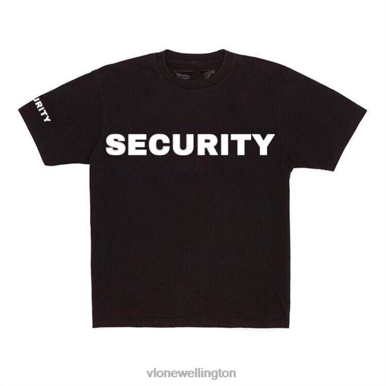 Security Tee Black Men Vlone HRJFR223 Top