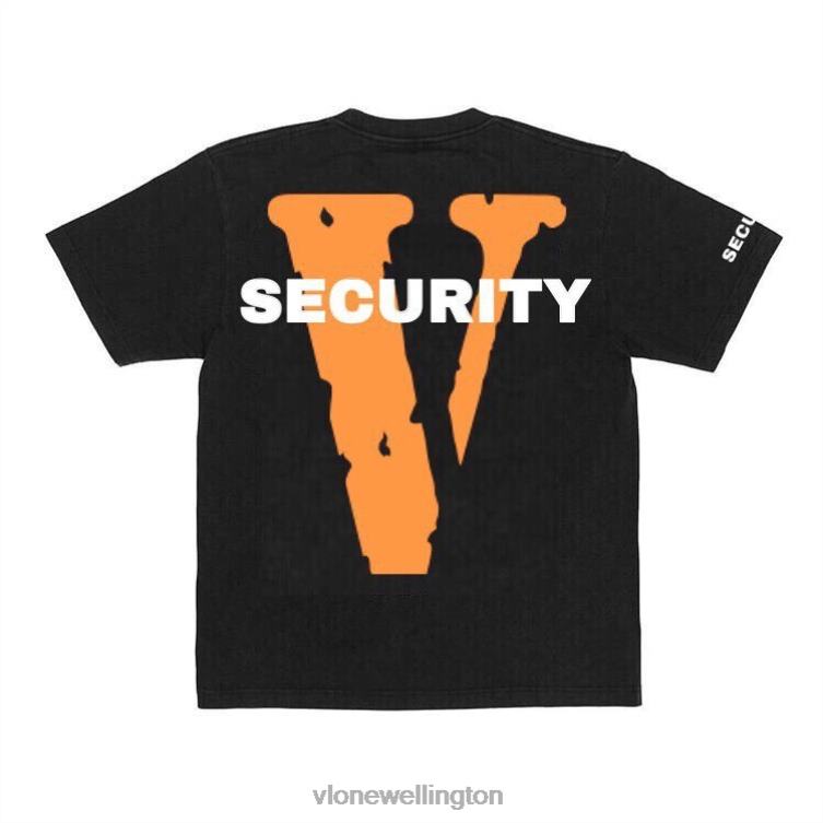 Security Tee Black Men Vlone HRJFR223 Top
