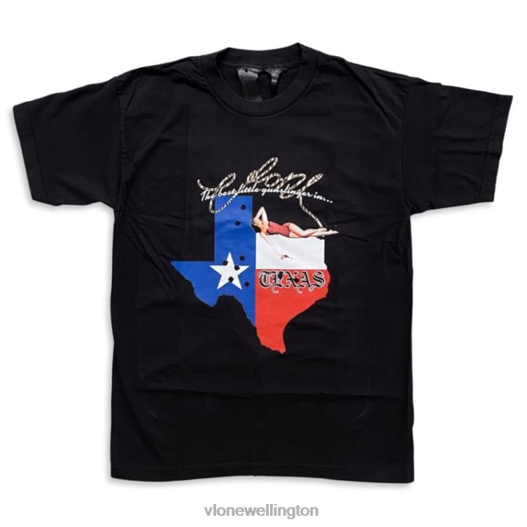 Texas Gunslinger State Tee Black Men Vlone HRJFR182 Top