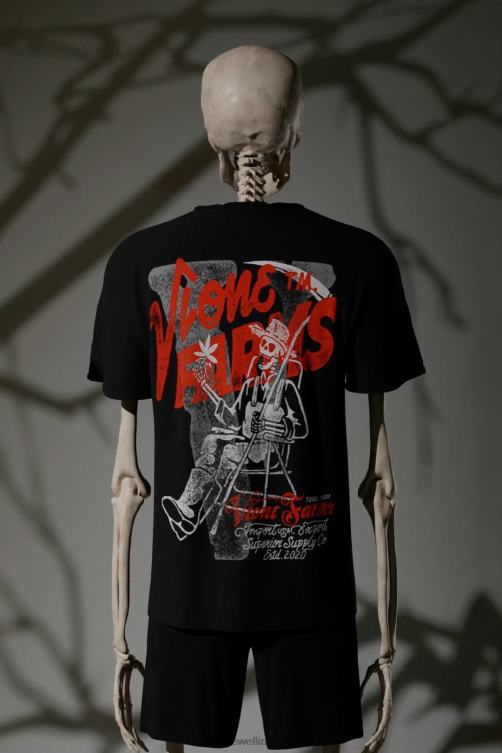 Too Relaxed Farmer T Shirt Black Men Vlone HRJFR103 Top