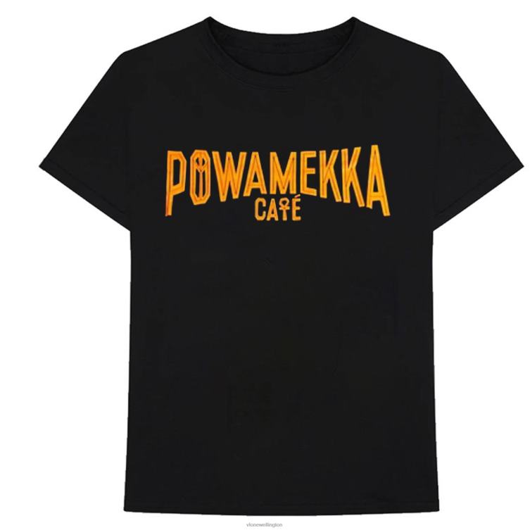 Tupac Powamekka Cafe Black T Shirt Men Vlone HRJFR194 Top