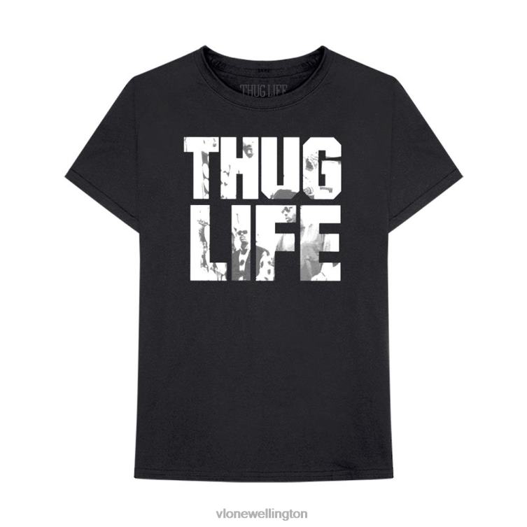 Tupac Thug Life Album Art Black T Shirt Men Vlone HRJFR195 Top
