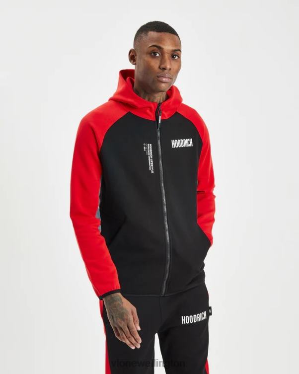 Hoodrich Black Red Og Phaze Track Top Hooded Tracksuit Men Vlone HRJFR373 Top