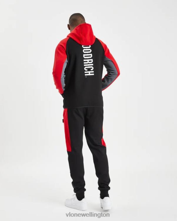 Hoodrich Black Red Og Phaze Track Top Hooded Tracksuit Men Vlone HRJFR373 Top